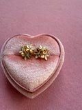 Flower Bouquet Studs (grey, white, pink)