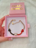 3 Color Heart Bracelet