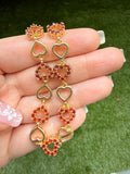 Bling Heart Bracelet (Red)