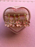 Dangle Flower Earrings (2 shades of pink)