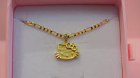 Diamond Kitty Kat (Figaro Chain)
