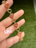 Bling Heart Bracelet (Red)