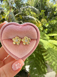 Diamond Flower Studs