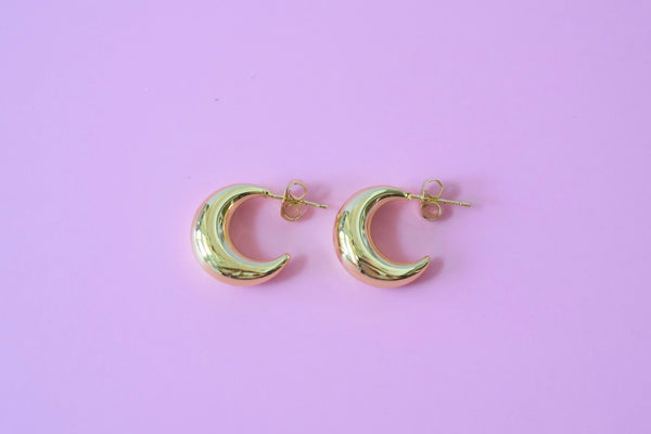 Chunky Moon Earrings