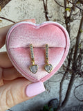 Heart Drop Earrings