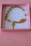 Gold Rosary Bracelet