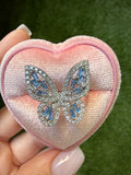 Large Sapphire Butterfly Ring