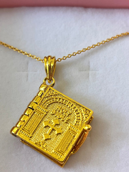 Bible Necklace (Rolo Chain)