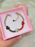 3 Color Heart Bracelet