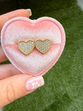 Cassie Heart Studs