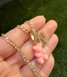 Icy Pink Gummy Bear & Letter