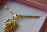 Iced Out Heart (Rope Chain)