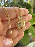 Fancy Butterfly Heart Necklace