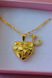 Large Nugget Heart & Initial