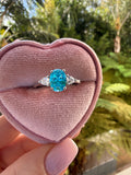Ocean Blue Oval Ring