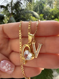 Victoria Heart & Initial