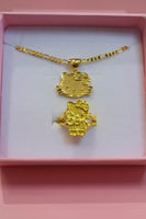 Gold Kitty Ring & Necklace (Package Deal)