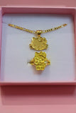 Gold Kitty Ring & Necklace (Package Deal)