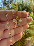 Baguette Bow Necklace