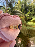 Cuban Heart Ring (purple)