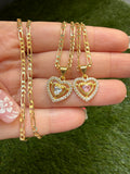 Little Heart Necklace (Pink or White)