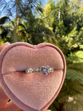 Vintage Style Purple Heart Ring