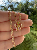 Enamel Butterfly Necklace