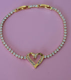 Baguette Heart Bracelet
