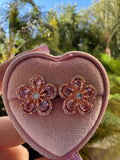Rose Gold Flower Studs