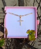 Baguette Heart Cross