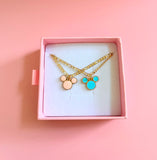 Pink & Blue Mouse Necklaces