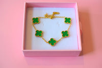 Jade Lucky Clover Bracelet