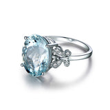 Aqua Butterfly Ring