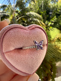 Purple Butterfly Ring