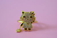 Diamond Kitty Ring