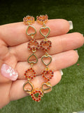 Bling Heart Bracelet (Red)