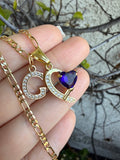 Victoria Heart & Initial (Purple)