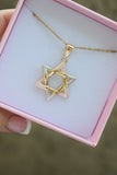 Tricolor Star Of David (Rolo Chain)