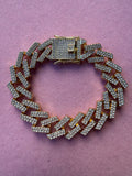 8 Inch Iced Out Link Bracelet