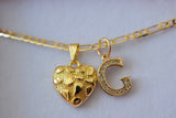 Nugget Heart With Initial