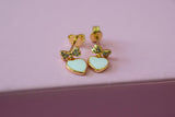 Dainty Bow & Heart Studs