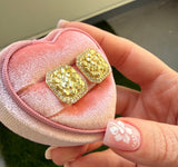 Square Nugget Studs