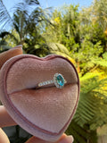 Oval Aqua Ring