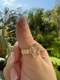 Diamond Flower Ring (Pink)