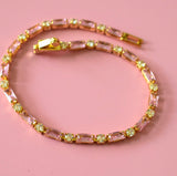 Pink Baguette Bracelet