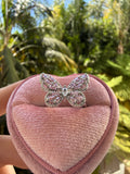Pink Baguette Butterfly Ring