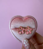 Enamel Flower Studs (pink)