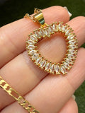 Baguette Heart Necklace