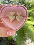 Double Heart Earrings