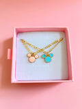 Pink & Blue Mouse Necklaces